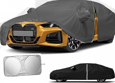 Waterproof Car Cover for 2021-2025 BMW 430i M440i, All Weather Full Exterior Covers for Automobiles with Zipper