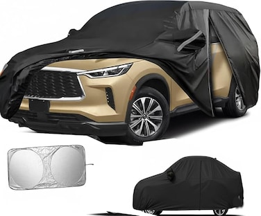 SUV Car Cover Custom Fit for Infiniti QX60 2014-2025, Full Car Cover Waterproof All Weather for Automobiles,