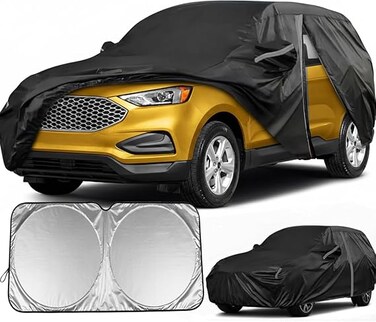 Car Cover SUV Custom Fit for Ford Edge(2007-2024), Car Covers for Automobiles All Weather Waterproof, Full Exterior Covers Sun UV Dust Snow Protection,