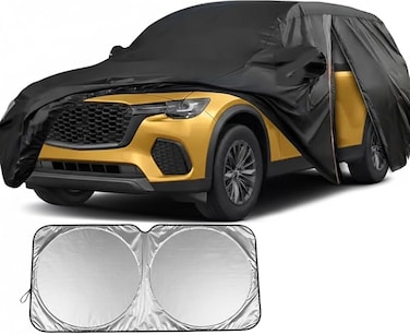 UV Car Cover Custom Fit for Mazda CX-70 2025, Full Car Cover Waterproof All Weather for Automobiles, Outdoor Sun Rain UV Snow Dust Protection,