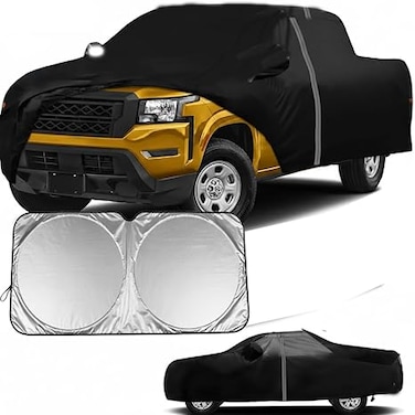 Truck Cover Custom Fit for Nissan Frontier King Cab 5' 2022-2024,All Weather Pickup Truck Cover,Windproof Cover,