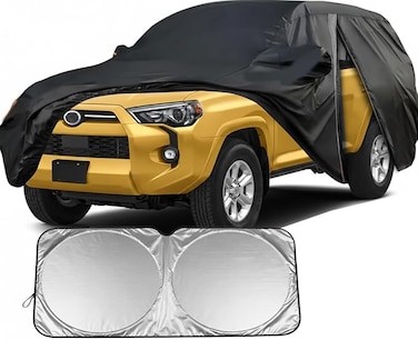 SUV Car Cover Custom Fit for Toyota 4Runner 2003-2025, Full Car Cover Waterproof All Weather for Automobiles, Outdoor Sun Rain UV Snow Dust Protection,