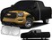 Truck Cover Custom Fit for GMC Sierra/Chevrolet Silverado 1500,All Weather Pickup Truck Cover,Windproof Cover, Snow Rain Dust Cover,Sun UV Protect (L)