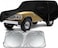 Waterproof Car Cover Replace for 1980-1992 Toyota Land Cruiser FJ60/FJ62 210T All Weather Classic Car Covers with Zipper Door for Snow Rain Dust Protection With Sunsheild