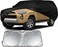 Waterproof Car Cover Compatible with Toyota 4Runner 2002-2020 2021 2022 2023, 210T Car Covers with Zipper Door Reflective Strips Lock for Snow Rain Sun Dust Protection with sundsheild