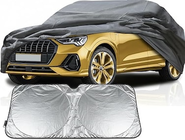 Car Cover for Toyota FJ Cruiser 2007-2023, Waterproof 6-Layer Custom Fit All-Weather Outdoor Indoor Protection with Driver &amp; Zipper, Windproof UV Snow Dust Guard