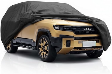 Layered Luxury SUV Car Cover for BYD Leopard 8 Cover (2023&ndash;2026) &ndash; Waterproof, Windproof, UV-Resistant All-Weather Indoor/Outdoor Protection Leopard 8 Car Cover Grey color