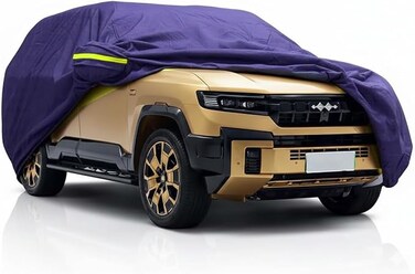 Layered Luxury SUV Car Cover for BYD Leopard 8 Cover (2023&ndash;2026) &ndash; Waterproof, Windproof, UV-Resistant All-Weather Indoor/Outdoor Protection Leopard 8 Car Cover blue color