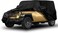 Waterproof Car Cover, for Jeep Wrangler with Door Zipper Waterproof All Weather, Car Cover Outdoor Sun UV Rain Dust Protection