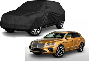 Waterproof Car Cover Compatible with Bentley Bentayga 2015-2025 Multi-Layer Custom-Fit All-Weather Protection with Zipper Door &amp; Windproof Straps Snow, Rain, Dust, Hail, UV Protection