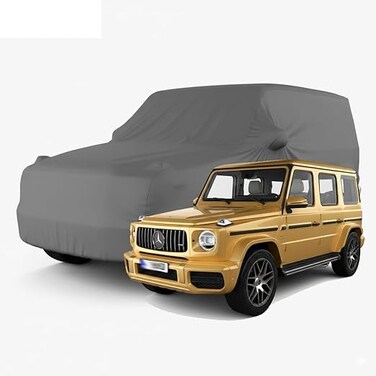 W463 Mercedes Full Outdoor car Cover Storage G320 G500 G350 G63 G65 Water Resistant Protect UV Rays With Dirver Door Zipper