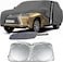 Waterproof Car Cover Replace for 2008-2025 Lexus LX/Toyota Land Cruiser Car Cover, 6 Layers All Weather Car Covers with Zipper Door &amp; Windproof Bands for Snow Rain With Cleaning Duster and Sunsheild
