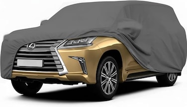 Waterproof Car Cover Replace for 2008-2025 Lexus LX/Toyota Land Cruiser Car Cover, 6 Layers All Weather Car Covers Windproof Bands for Snow Rain Dust Hail