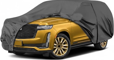 Luxury SUV Car Cover for GMC Yukon XL, Chevrolet Suburban, Tahoe XL, Cadillac Escalade ESV 2000&ndash;2025 Waterproof, Windproof, UV Protection All-Weather Indoor Outdoor