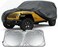 Heavy Duty Jeep 4dr Car Cover, Custom Fit Jeep Wrangler Unlimited 4 Door JK JL Rubicon/Sahara,etc Waterproof All Weather for Automobiles, Full Car Cover - Sun, Rain &amp; UV Protection with Sundsheild