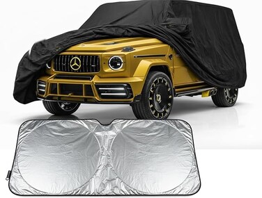 Miulti Layer Luxury SUV G Wagon Car Cover for Mercedes-Benz G63 AMG (2004&ndash;2026) &ndash; Waterproof, Windproof, UV-Resistant All-Weather Indoor/Outdoor Protection G Class Cover with sund shed
