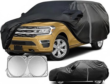 Waterproof Truck Cover Custom Fit for GMC Sierra/Chevrolet Silverado 1500LD Regular cab 8' 2015&ndash;2019，All Weather Pickup Truck Cover,Windproof Cover, Snow Rain Dust Cover,Sun UV Protect(XL)