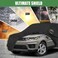 3 layer Car Cover Custom Fit for Jeep Wrangler 4 Door/Unlimited 4 Door JK JL, Waterproof All Weather for Automobiles, Outdoor Driver Trunk Door Zipper Rain Sun Storm Sun UV Protection.