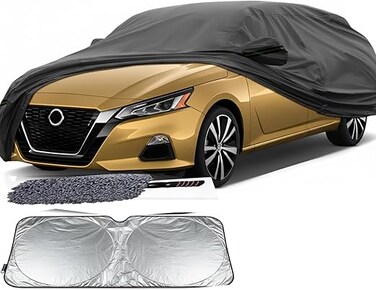 Premium Multi-Layer All-Weather Car Cover Compatible with Nissan Altima (2013&ndash;2026) &ndash; Waterproof, Windproof, UV Protection &ndash; All Weather Outdoor &amp; Indoor Protection With Cleaning Duster and sunsheild