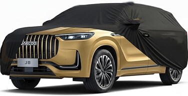 JAECOO J8 Car Cover All Weather Protection - Heavy Duty Waterproof, Sun UV Heat Protection, Dust &amp; Scratch Resistant   Premium Outdoor Full Car Cover with Mirror Pockets &amp; Storage Bag