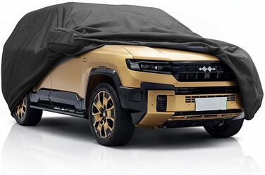 Layered Luxury SUV Car Cover for BYD Leopard 8 Cover (2023&ndash;2026) &ndash; Waterproof, Windproof, UV-Resistant All-Weather Indoor/Outdoor Protection Leopard 8 Car Cover Grey color