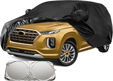 Waterproof Car Covers Replace for 2018-2025 Hyundai Palisade All Variants &amp; Trims, 6 Layers All Weather Custom-fit for Snow Rain Dust Hail UV Protection (Palisade) with sunscreen sheild