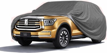 Car Cover for 2004-2024 GWM Tank 500 Waterproof Custom-fit All Weather Sun Rain Snow Dust Protection G-Class Full Car Cover with Zipper Door and