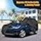 Car Covers for 2002-2024 Mini Cooper/Cooper S/Hardtop/Convertible 2-Door, 210T Waterproof All Weather Cooper Full Car Cover Outdoor Custom-fit Cotton Lining Windproof Cover with Door Zipper(Black)