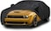Car Cover for 2008-2024 Dodge Challenger, Custom-fit All Weather Sun Rain UV Dust Snow Protection Outdoor Challenger Full Car Cover with Door Zipper and Cotton Lining-Gray