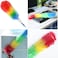 Feather Duster 62cm Washable Duster with Plastic Protective Shell Retractable and Bendable Duster Color Chicken Dust Removal Household Car Microfiber Duster PACK OF 2
