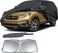Waterproof Car Covers Replace for 2009-2024 Honda Pilot, 6 Layers All Weather Custom-fit Car Cover with Zipper Door &amp; Windproof Bands for Snow Rain Dust Hail Duster &amp; Sunscreen