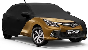 Toyota Glanza Cover Waterproof Uvray Dust Ding Outdoor Indoor Parking Protection with Mirror Buckle Hook Full Elastic Better Fitting for All Toyota Glanza