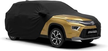 Car Body Cover for Toyota Urban Cruiser Hyryder Cover Waterproof Uvray Dust Outdoor Parking Protection Design with Mirror Pocket Buckle Hook Full Elastic Better Fitting for All Urban Cruiser Hyryder
