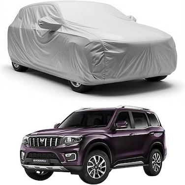 Layers SUV Car Cover Custom Fit for Toyota FJ Cruiser (2006-2017), Waterproof All Weather for Automobiles, Outdoor Full Cover Sun Dust Rain Protection with Cotton. Silver