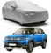 Car Body Cover Compatible with Maruti Suzuki New Brezza 2025-2024-2023-2022 (All Models)   Waterproof Heavy Duty Car Body Cover + Sun Protection + Triple Stitched + Mirror Pocket (Silver)