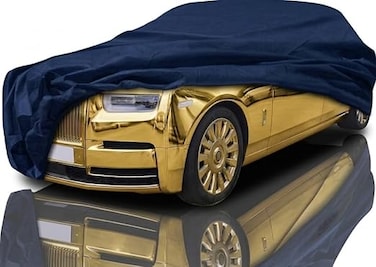 Waterproof Car Cover for Rolls Royce Phantom Car Cover (2003-2025). Heavy-duty, all-weather protection against snow, rain, dust, hail, and UV BLUE