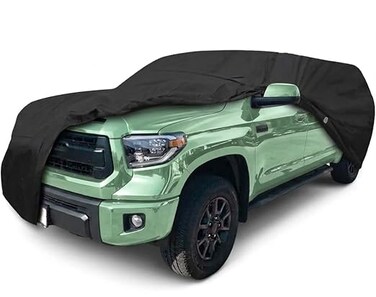 layer Heavy-Duty SUV Car Cover for Toyota Sequoia (2001&ndash;2026) &ndash; Waterproof, Windproof, UV-Resistant All-Weather Indoor/Outdoor Protection with Zipper Access