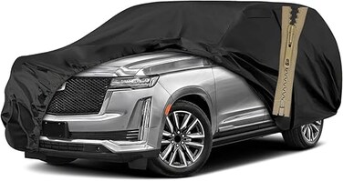 Layer Luxury SUV Car Cover for GMC Yukon XL, Chevrolet Suburban, Tahoe XL, Cadillac Escalade ESV 2000&ndash;2025 Waterproof, Windproof, UV Protection All-Weather Indoor Outdoor