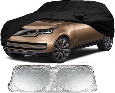 for Land Rover Car Cover Waterproof All Weather, 420D Oxford Car Cover Replace for 2009-2023 Land Rover Range Rover LWB Windproof Custom Fit Heavy Duty