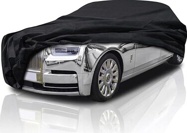 Premium Outdoor car Cover for Rolls Royce Ghost Car Cover 2009-2024 Carbon Grey Premium Tailor-Made All Weather Protection Snow, Rain, Dust, Hail high Wind gust Strap SUV