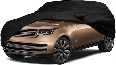 Waterproof Car Cover for 2009-2025 Land Rover Range Rover LWB Car Cover Custom Fit 100% Waterproof Windproof Strap &amp; Single Door Zipper Bands for Snow Rain Dust Hail Protection (LWB)