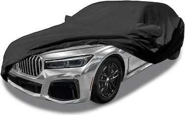 Waterproof Car Cover Compatible for i3 2013-2025 210T 6 Layers All Weather Car Covers with Zipper Door for Snow Rain Dust Hail Protection