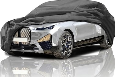 Waterproof Car Cover Compatible for BMW X3/X3 M 2003-2025 210T MultiLayers All Weather Car Covers with Zipper Door for Snow Rain Dust Hail Protection