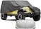 Premium SUV Car Cover Fit for Jeep Wrangler JK JL YJ TJ 2 Door 2007-2024 Outdoor Waterproof Sun Rain Dust Wind Snow Protection Gray (Jeep Wrangler JK/JL/YJ/TJ 2-door models) With sunscreen shield