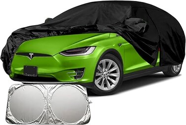 Waterproof Car Cover Replace for 2015-2023 Tesla Model X, All Weather Model X Covers Snow Rain Dust Hail Protection with sunscreen shield