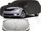 Waterproof Minivan Car Cover for Toyota Sienna 1997-2025, All Weather Full Outdoor Cover with Zipper Door Cotton Lining Sun Rain Snow Dust Protection with sunscreen shield