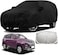 100% Waterproof Car Body Cover Compatible with Mirror &amp; Antenna Pockets for MG Hector Plus (Heavy Duty, Full Sized, Black)