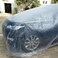 Disposable Car Cover, Car Cover Outdoor Dust Rain Snow Proof Protection Temporary Disposable (One piece of sale 1PC) with cleaning duster