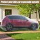 Disposable Car Cover, Thicken PE Plastic Car Cover with Elastic Band Clear Waterproof Dustproof Car Protective Cover for All ehicles, SUVs, etc. 15.7' x 24.6' with Screen sheild