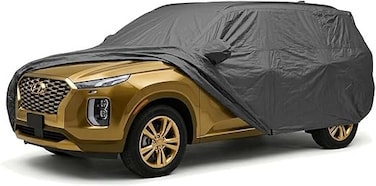 Custom Fits 2020-2021 Hyundai Palisade SUV Car Cover Silver Metallic Covers